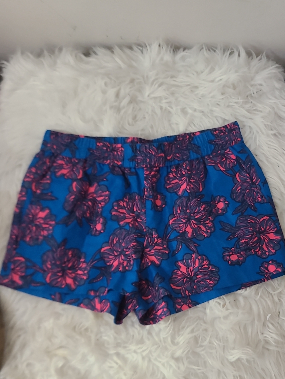 J.CREW FLORAL LINEN BLEND SHORT SIZE 4